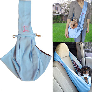 Hands-free Reversible Small Dog Sling Bag